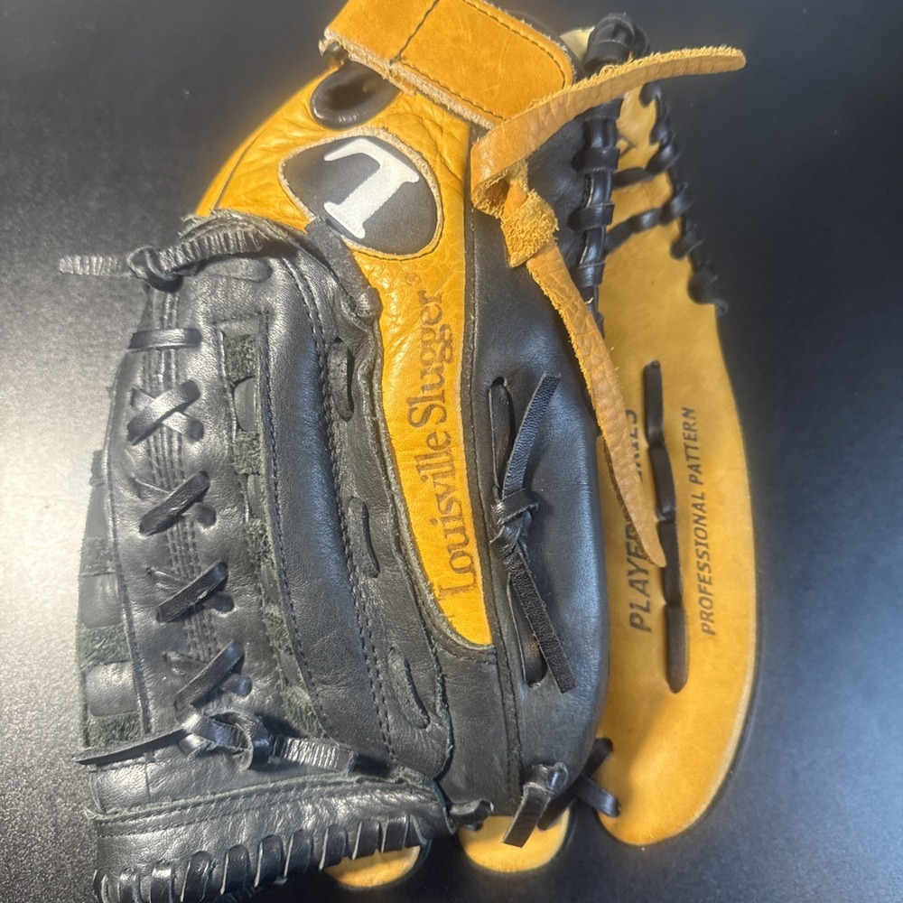 Black & Tan Leather Baseball Glove